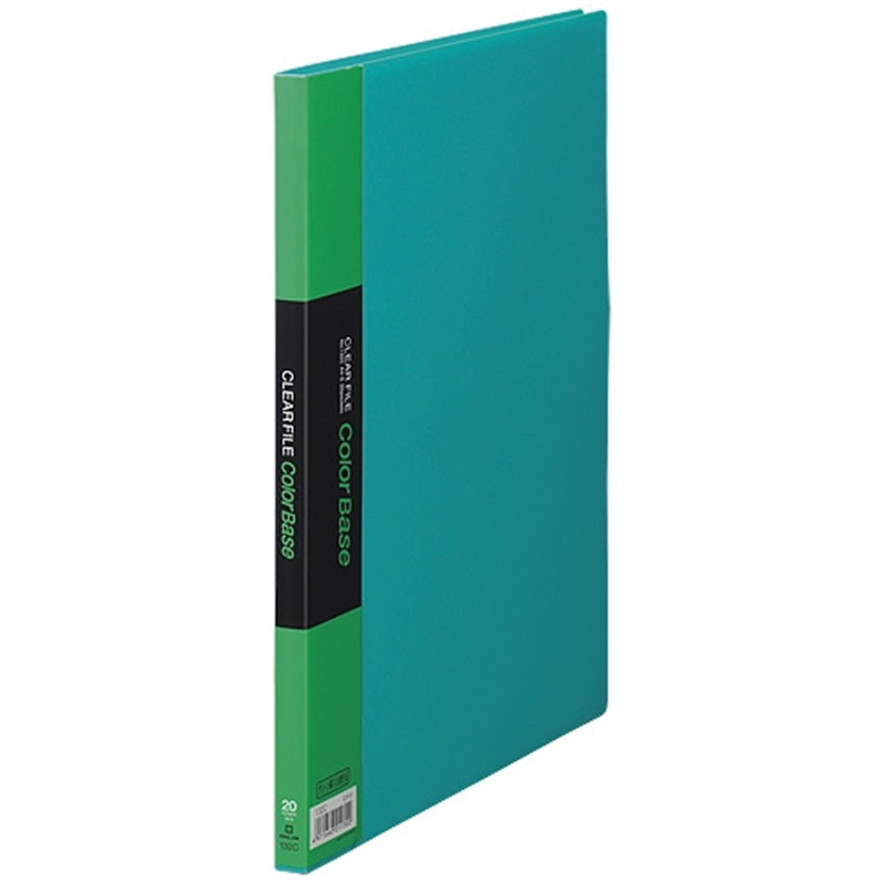 キングジム クリアーファイル 20P 132C A4S 緑 1個（ご注文単位1個）【直送品】