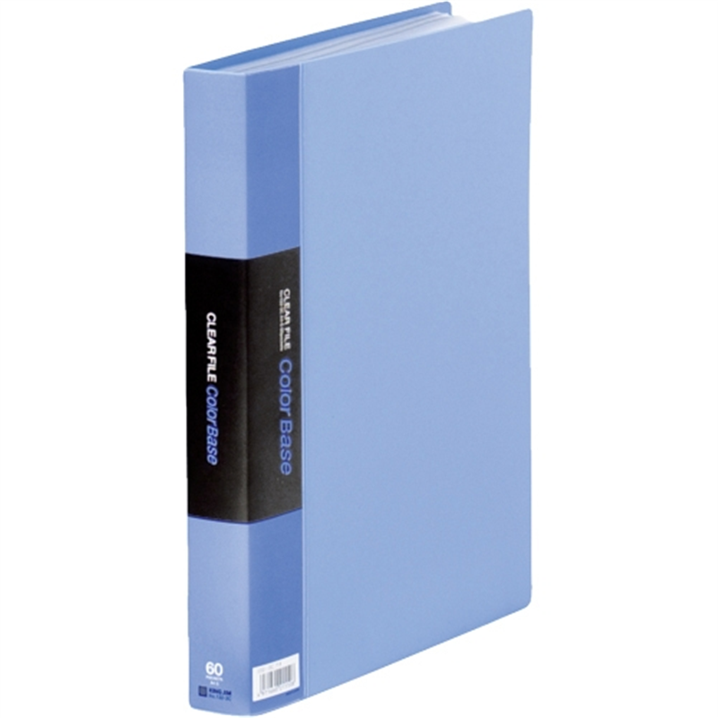 キングジム クリアーファイル 60P 132-3C A4S 青 1個（ご注文単位1個）【直送品】