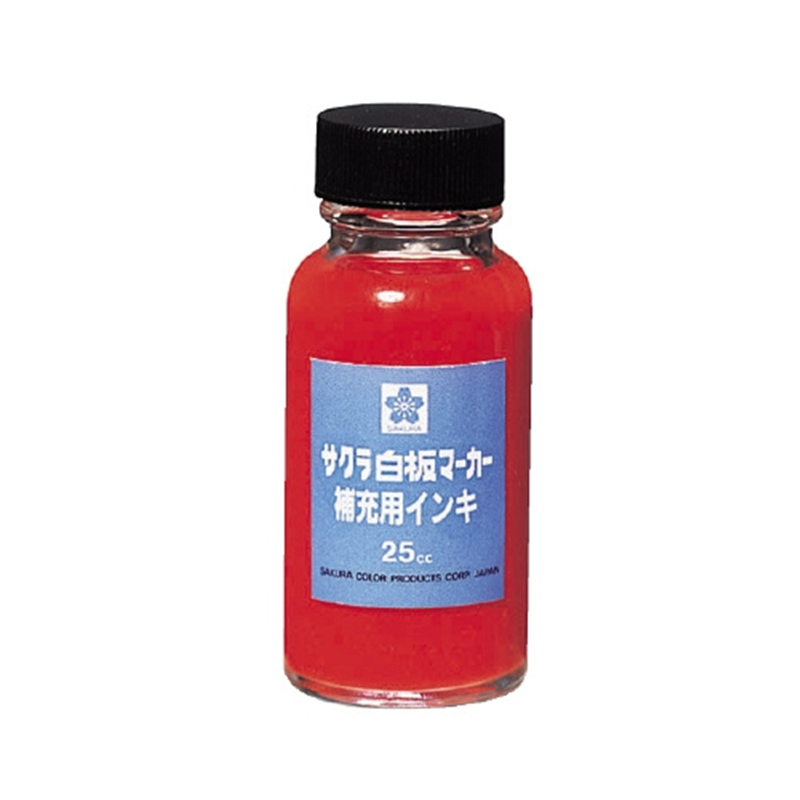 サクラクレパス ホワイトボードマーカー補充インキ HWBK 赤 1個（ご注文単位1個）【直送品】