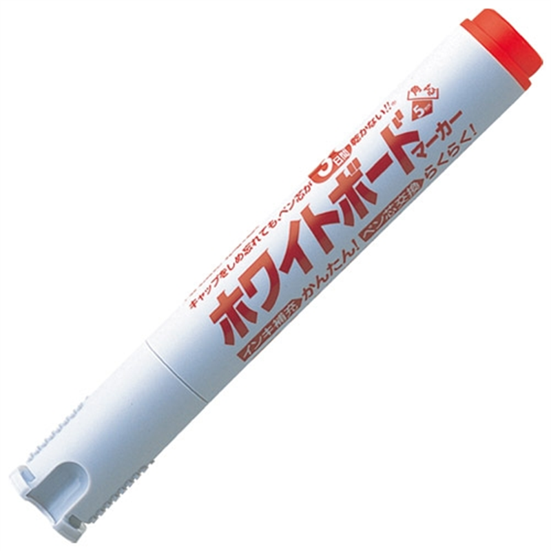 シヤチハタ 潤芯ボードマーカー K-529 角芯 赤 1個（ご注文単位1個）【直送品】