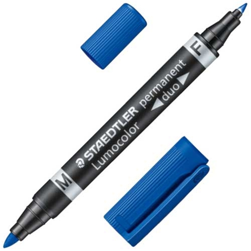 ステッドラー ルモカラー・デュオ ブルー 1個(ご注文単位1個)【直送品】