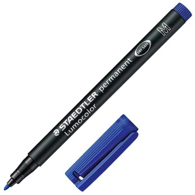 ステッドラー ルモカラー油性 細書M ブルー 317-3 1個(ご注文単位1個)【直送品】