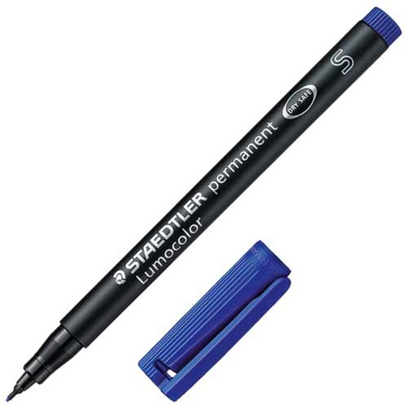 ステッドラー ルモカラー油性 超極細S ブルー 313-3 1個(ご注文単位1個)【直送品】