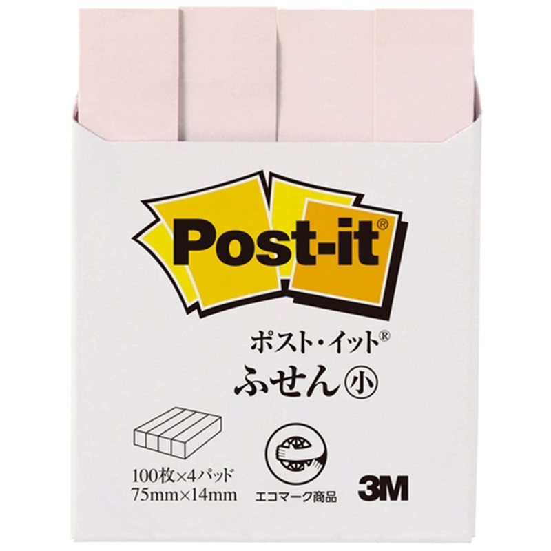スリーエム ジャパン Post-it再生紙 75×14mm 560RP-P ピンク 1個（ご注文単位1個）【直送品】