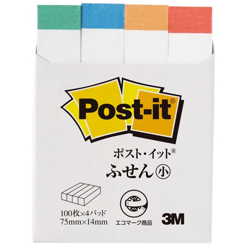スリーエム ジャパン Post-it再生紙 75×14mm 560RP-Rレインボー 1個（ご注文単位1個）【直送品】