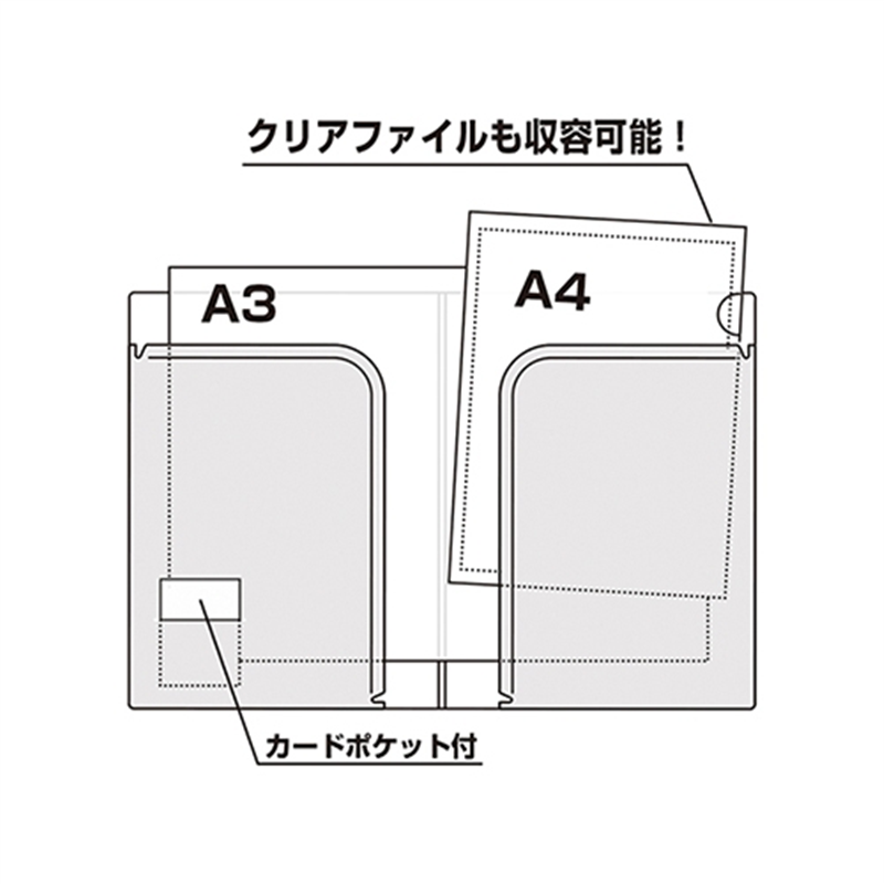 セキセイ アクティフ2PフォルダーA4 ACT-5902 BL 1個(ご注文単位1個)【直送品】