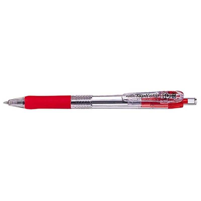 ゼブラ ボールペン タプリクリップ 0.7mm BN5-R 赤 1個（ご注文単位1個）【直送品】