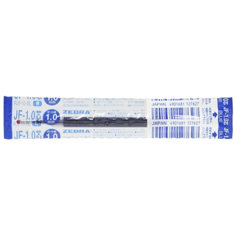 ゼブラ ボールペン替芯 RJF10-BL 1.0mm 青 10本 1個（ご注文単位1個）【直送品】