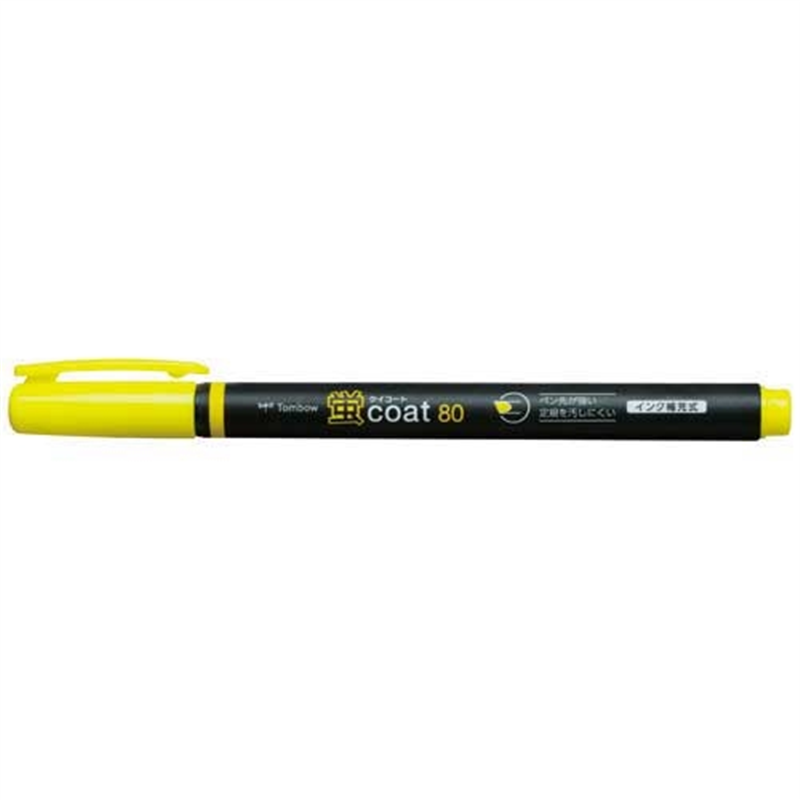 トンボ鉛筆 蛍コート80 WA-SC91 黄 1個（ご注文単位1個）【直送品】