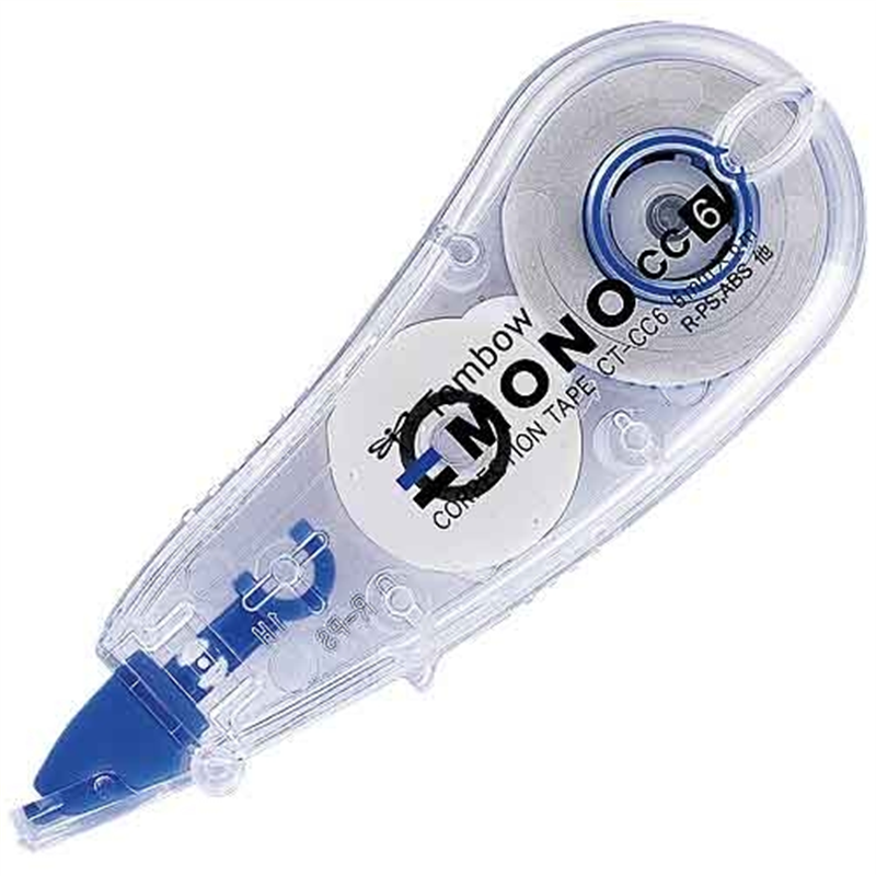 トンボ鉛筆 修正テープ モノCC 6mm CT-CC6 10個/箱(ご注文単位1箱)【直送品】