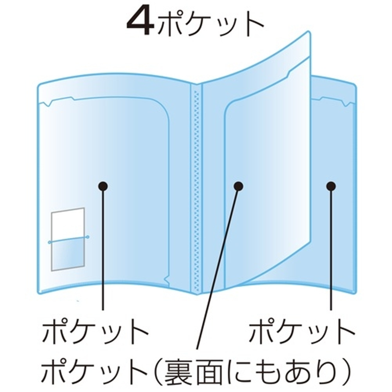 ビュートン スマートホルダー NSH-A4-4C クリヤー 1個(ご注文単位1個)【直送品】