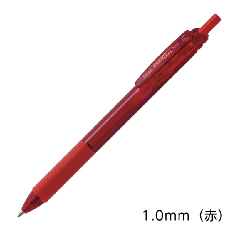 ぺんてる エナージェル・エス BL130-B 赤 1.0 1個(ご注文単位1個)【直送品】