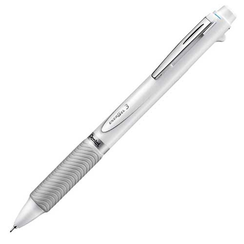 ぺんてる エナージェル3色BP0.5 ホワイト BLC35W 1個(ご注文単位1個)【直送品】