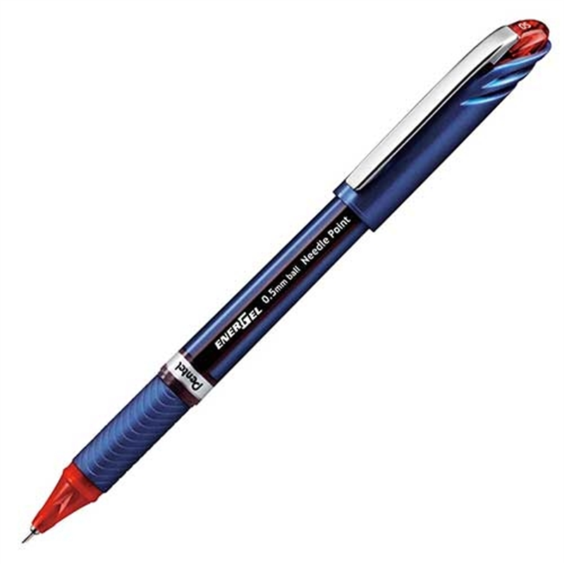 ぺんてる エナージェルユーロ 0.5mm BLN25-B 赤 1個(ご注文単位1個)【直送品】