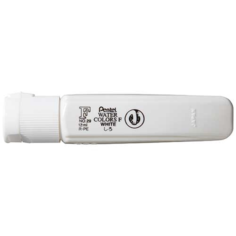 ぺんてる エフ水彩 ポリチューブ WFCT29 白 1個(ご注文単位1個)【直送品】