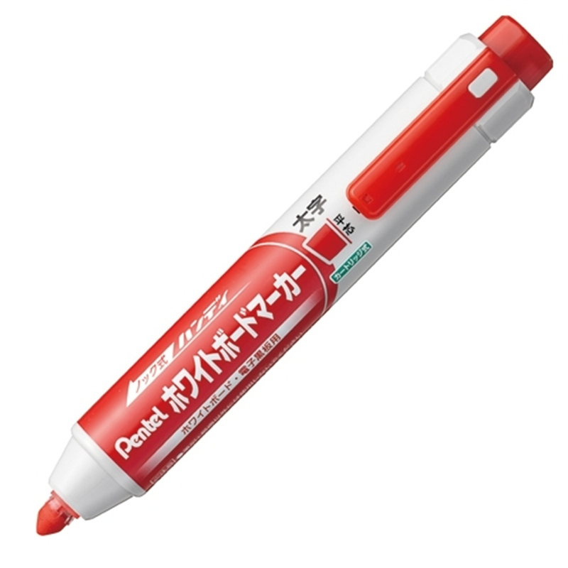 ぺんてる ハンディWBマーカーMWXN6M-B平芯太字赤 1個（ご注文単位1個）【直送品】