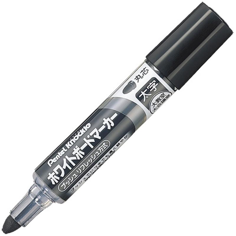 ぺんてる ノックル 太字丸芯 黒10本 EMWL5W-A10 1個（ご注文単位1個）【直送品】