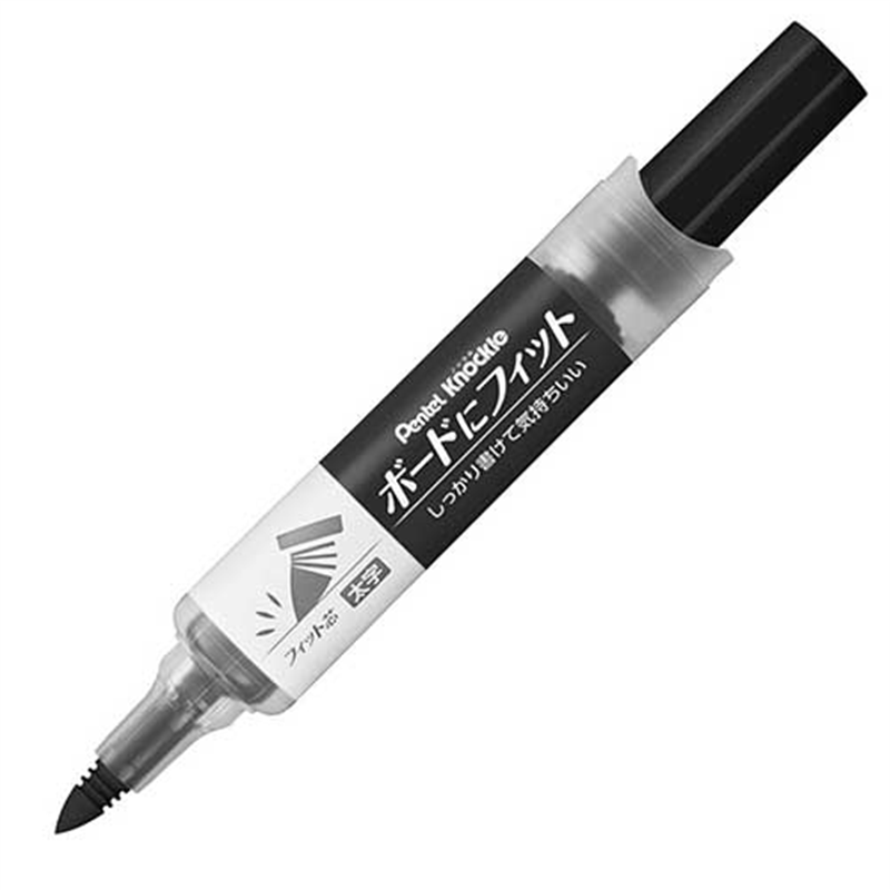 ぺんてる ノックル ボードにフィット 黒 EMWL5BF-A 1個（ご注文単位1個）【直送品】