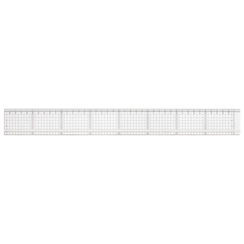 マービー 方眼カッティング定規滑止付40cm 014-0164 1個（ご注文単位1個）【直送品】