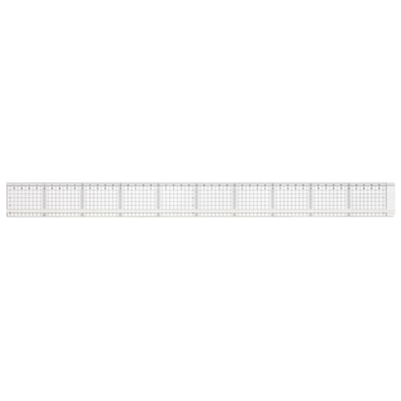 マービー 方眼カッティング定規滑止付50cm 014-0165 1個（ご注文単位1個）【直送品】