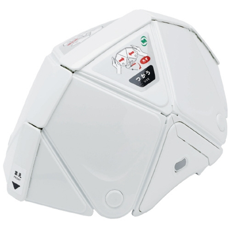 ミドリ安全 折りたたみヘルメット ホワイト TSC-10N 1個（ご注文単位1個）【直送品】