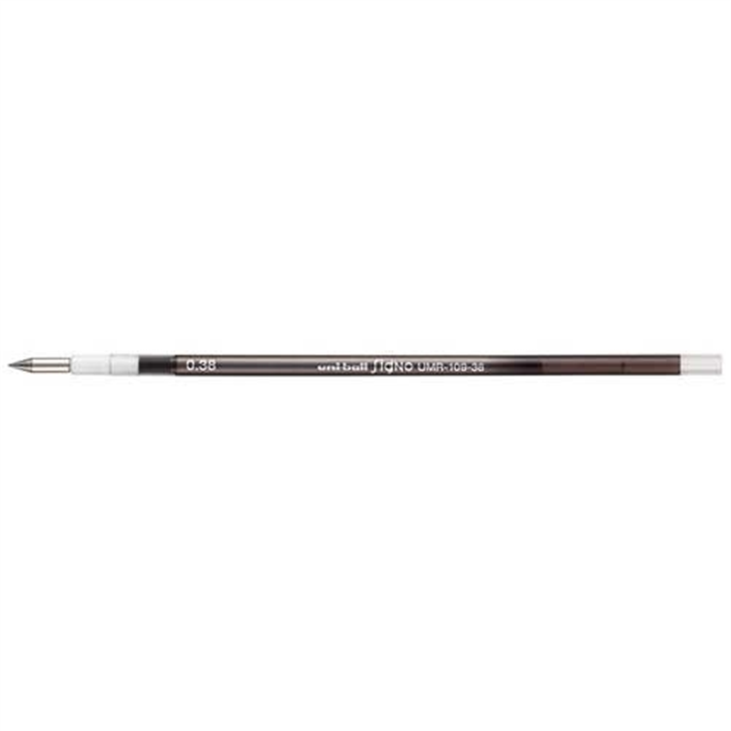 三菱鉛筆 ゲル替芯0.38mm UMR10938.24 ブラック 1個（ご注文単位1個）【直送品】