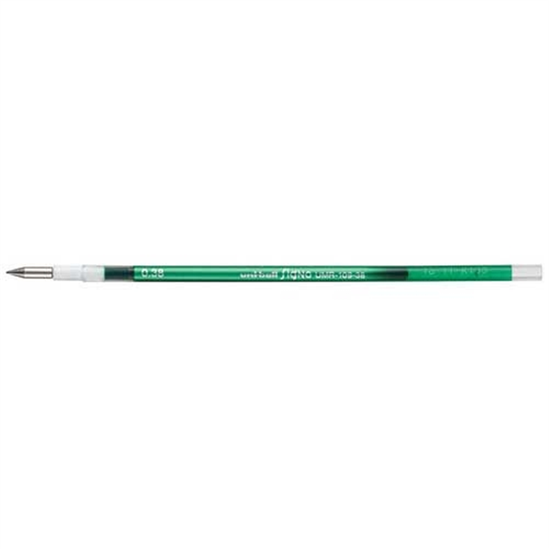三菱鉛筆 ゲル替芯0.38mm UMR10938.6 グリーン 1個（ご注文単位1個）【直送品】