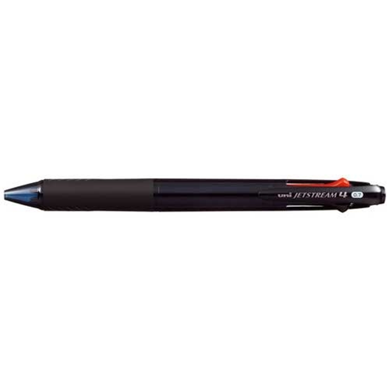 三菱鉛筆 JETSTREAM4色BP 透明ブラックSXE450007T.24 1個（ご注文単位1個）【直送品】