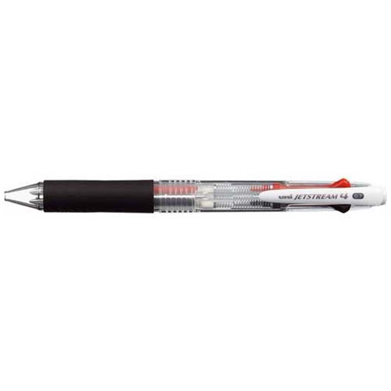 三菱鉛筆 JETSTREAM4色BP 透明 SXE450007.T 1個（ご注文単位1個）【直送品】