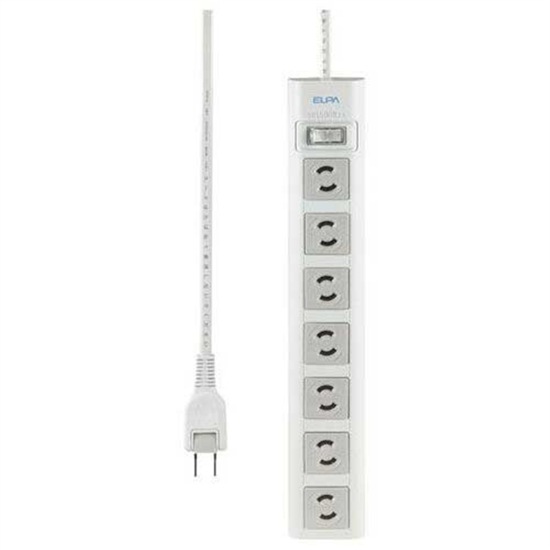 朝日電器 OAマルチタップ7個口 10m WBN-S7210AS2 1個(ご注文単位1個)【直送品】