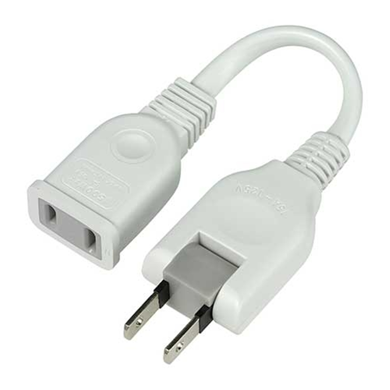 朝日電器 ちょっとコード10cm W-1501B(W) 1個(ご注文単位1個)【直送品】