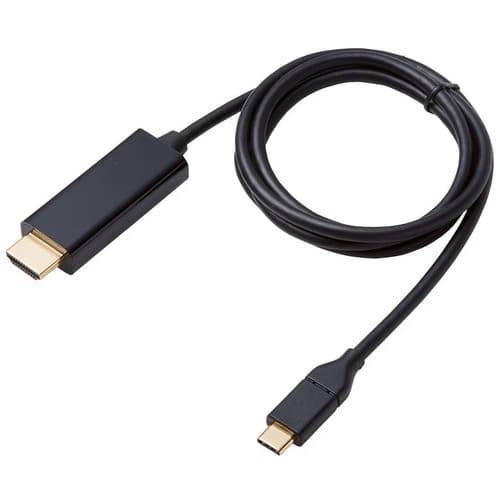 エレコム Type-C-HDMIケーブル 1m CAC-CHDMI10BK3（ご注文単位1個）【直送品】