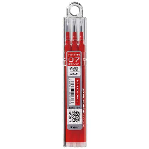 パイロット フリクション替芯07LFBKRF30F3R 赤 30本/セット（ご注文単位1セット）【直送品】
