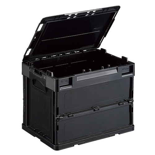 岐阜プラスチック工業 リサイクルオリタタミコンテナ CF-S21NR BK（ご注文単位1個）【直送品】