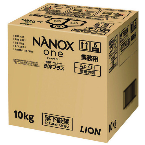 ライオン NANOX one 洗浄プラス BIBコック付 10kg(ご注文単位1個)【直送品】
