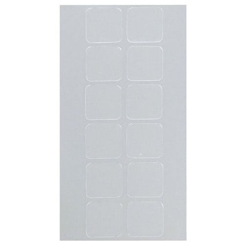 マグエックス 透明両面テープ 貼るだけ名人 MGELC-12 12片/パック（ご注文単位1パック）【直送品】