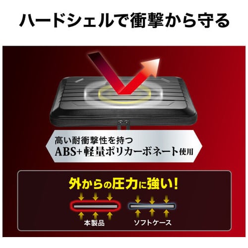 サンワサプライ ハードシェルPCインナーケース 13.6インチ（ご注文単位1個）【直送品】