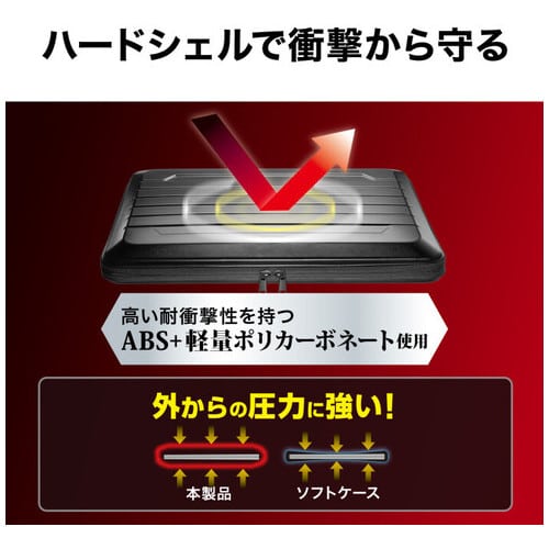 サンワサプライ ハードシェルPCインナーケース 16インチ（ご注文単位1個）【直送品】