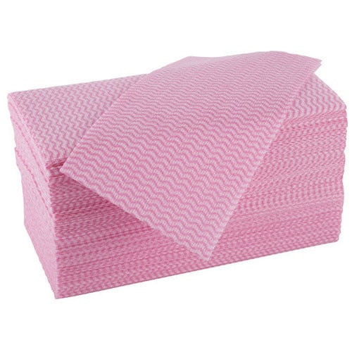 MISM カウンタークロスエコノミー ピンク 100枚/パック(ご注文単位1パック)【直送品】