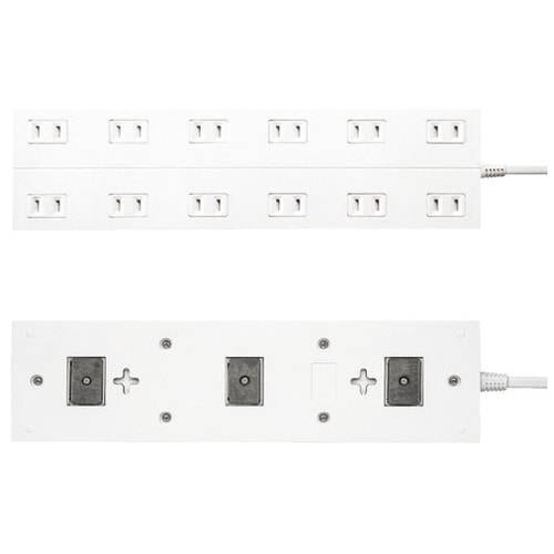 サンワサプライ 電源タップ12個口 3m TAP-2312-3W（ご注文単位1個）【直送品】
