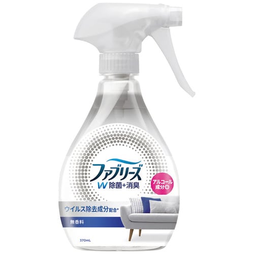 P&G ファブリーズW除菌アルコール 本体 370mL(ご注文単位1個)【直送品】