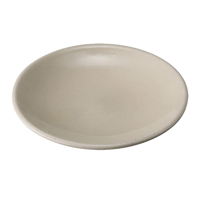 素焼品味小砂鍋用受皿 白塗 1個（ご注文単位1個）【直送品】
