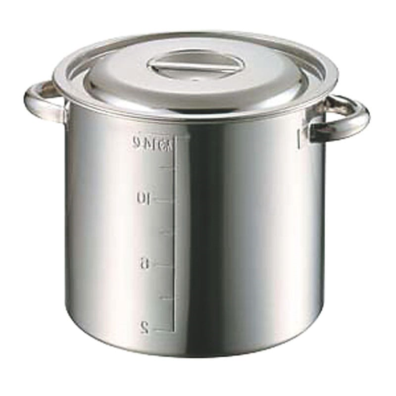 AG 18-8目盛付寸胴鍋 33cm(26.0L) 1個（ご注文単位1個）【直送品】