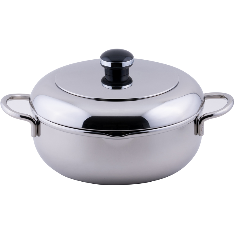 オブジェ OJ-43 ザ･テンプラ両手鍋 18cm(1.6L) 1個（ご注文単位1個）【直送品】