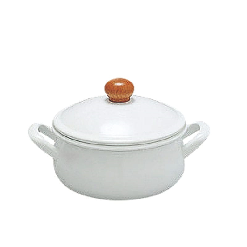 野田琺瑯 PO-15W ポーチカ キャセロール 15cm 1個（ご注文単位1個）【直送品】