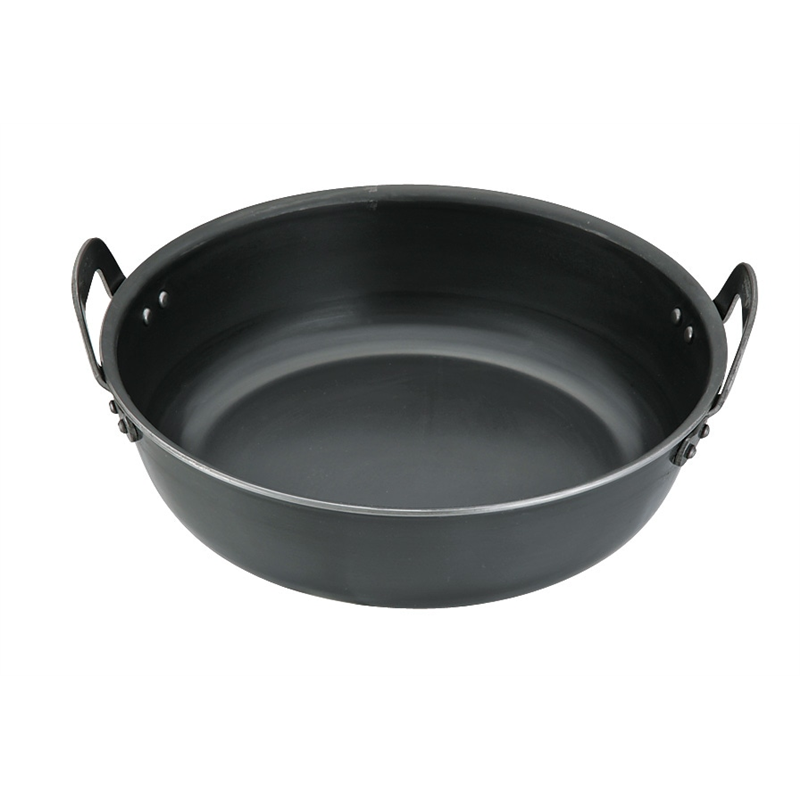 鉄プレス厚板揚鍋 36cm(9.5L) 1個(ご注文単位1個)【直送品】