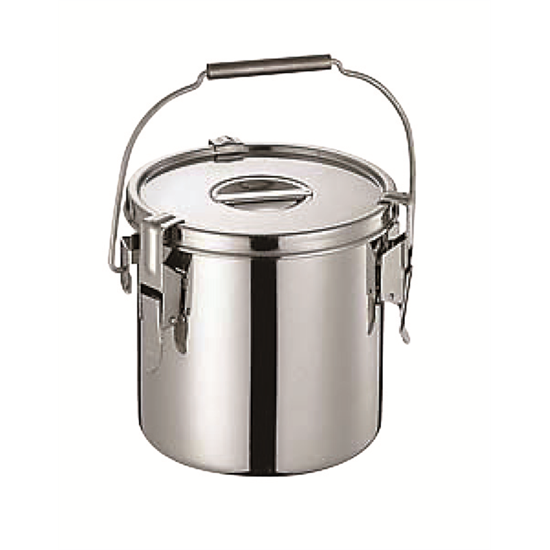 モリブデンテーパーパッキン汁食缶 24cm目盛付(10.0L) 1個(ご注文単位1個)【直送品】