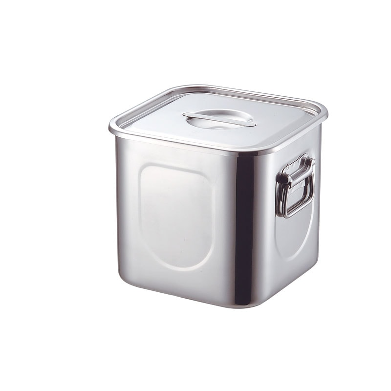 KO 18-8角キッチンポット 20cm(7.5L) 1個（ご注文単位1個）【直送品】