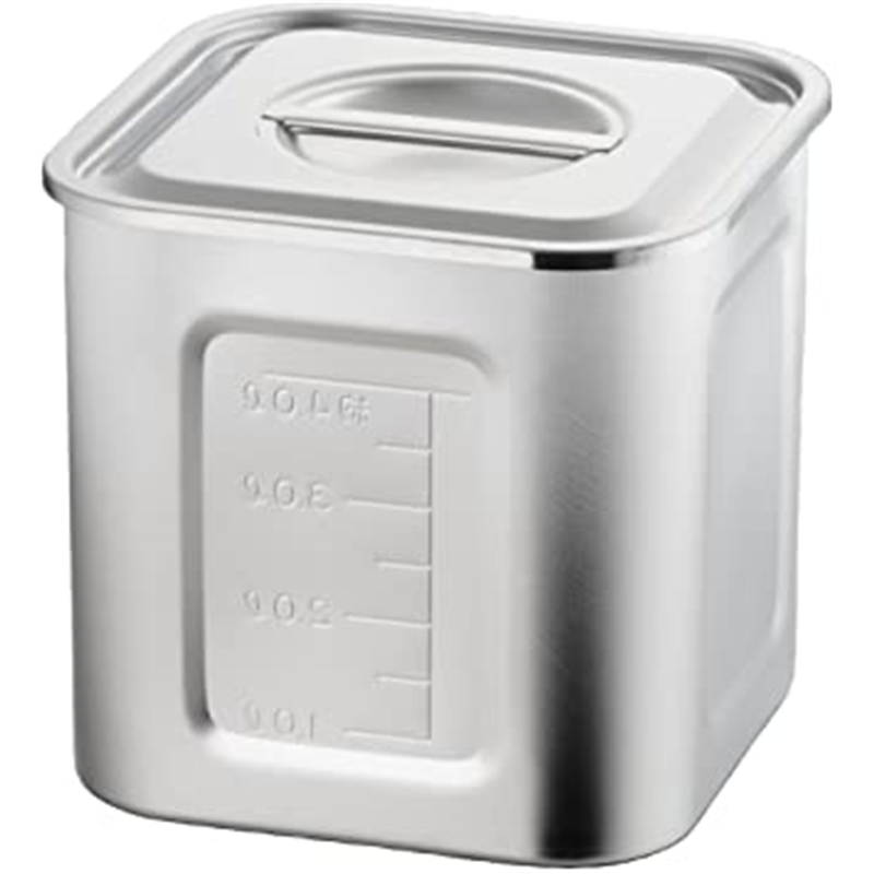 AG 18-8目盛付角キッチンポット 18cm(5.3L) 1個（ご注文単位1個）【直送品】