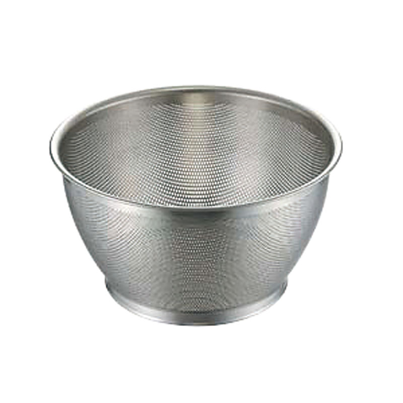 UK 18-8パンチング深型ザル 27.5cm 1個（ご注文単位1個）【直送品】